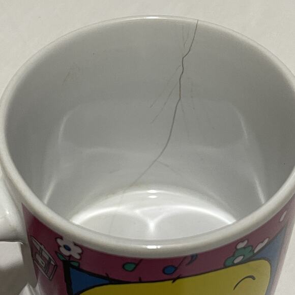 Vintage 1993 Tweety Bird Coffee Cup Portraits of Tweety Mug Warner Looney Tunes - Picture 5 of 7